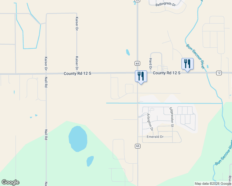 map of restaurants, bars, coffee shops, grocery stores, and more near 8811 Serama Drive in Foley