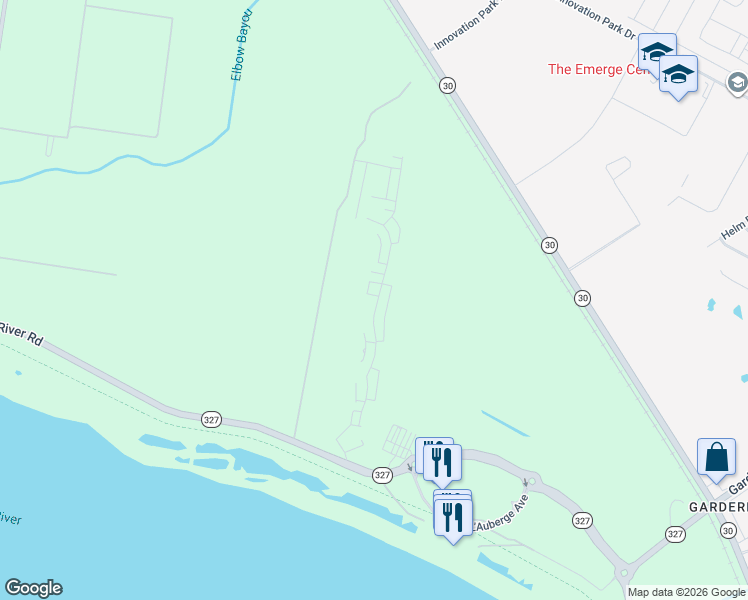 map of restaurants, bars, coffee shops, grocery stores, and more near 2954 Pointe-Marie Drive in Baton Rouge