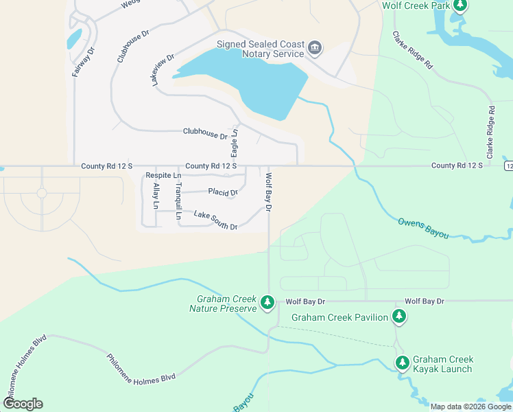 map of restaurants, bars, coffee shops, grocery stores, and more near 22991 Lake South Drive in Foley