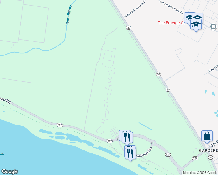 map of restaurants, bars, coffee shops, grocery stores, and more near 2835 Pointe-Marie Drive in Baton Rouge