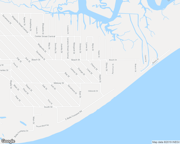 map of restaurants, bars, coffee shops, grocery stores, and more near 828 Lime Street in Ocean Springs