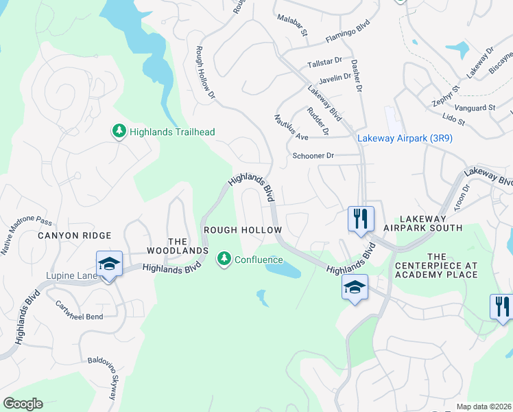 map of restaurants, bars, coffee shops, grocery stores, and more near 202 Bisset Court in Austin