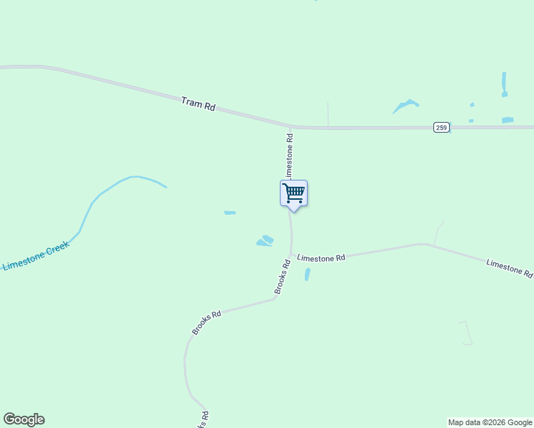 map of restaurants, bars, coffee shops, grocery stores, and more near 304 Limestone Road in Monticello