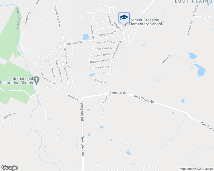 map of restaurants, bars, coffee shops, grocery stores, and more near 11113 Ukaoma Way in Austin
