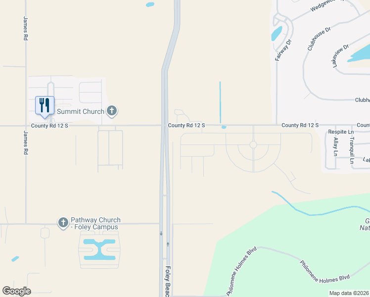 map of restaurants, bars, coffee shops, grocery stores, and more near 21836 Seabrooke Avenue in Foley
