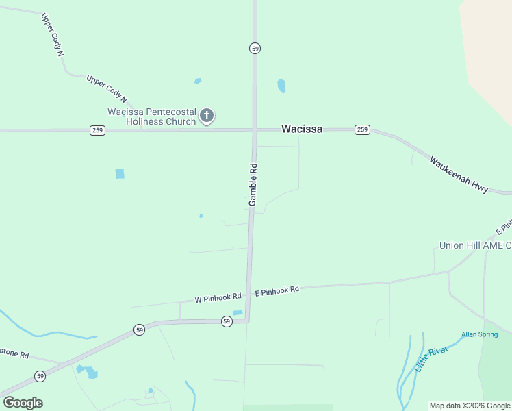 map of restaurants, bars, coffee shops, grocery stores, and more near 380 Hightower-Granger Road in Monticello