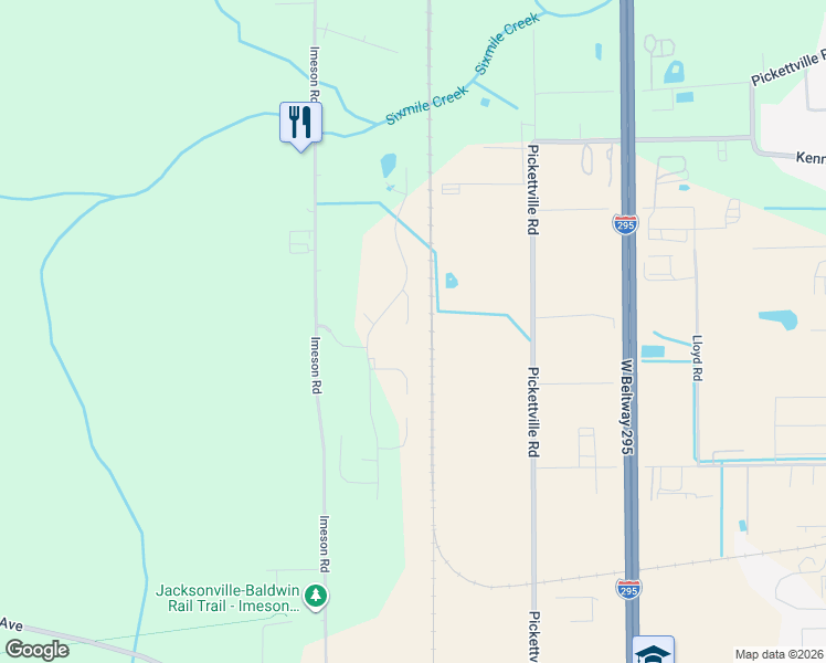 map of restaurants, bars, coffee shops, grocery stores, and more near 2255 Reynolds Orchard Court in Jacksonville