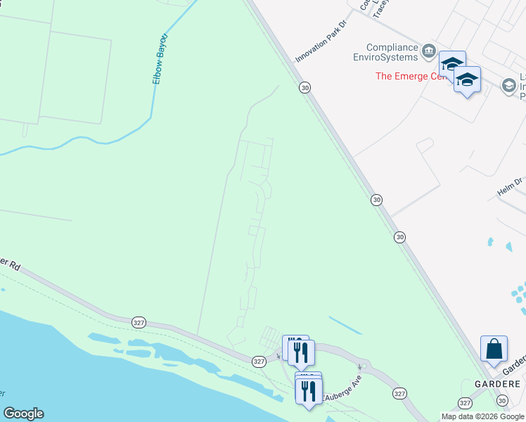 map of restaurants, bars, coffee shops, grocery stores, and more near 2662 Pointe-Marie Drive in Baton Rouge