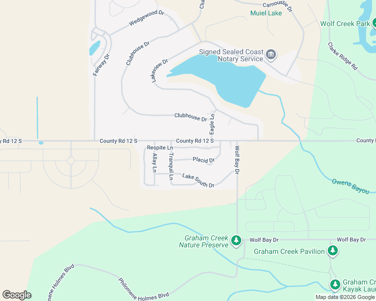map of restaurants, bars, coffee shops, grocery stores, and more near 22797 Respite Lane in Foley