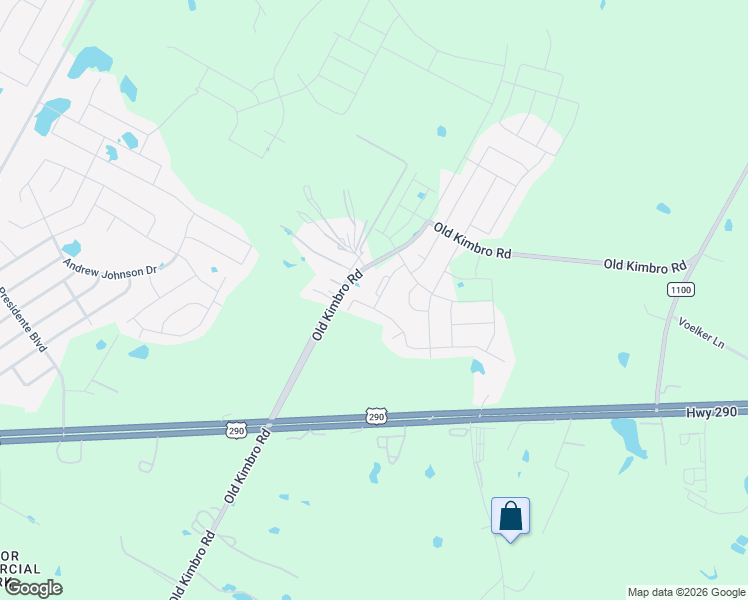 map of restaurants, bars, coffee shops, grocery stores, and more near 13201 Old Kimbro Road in Manor