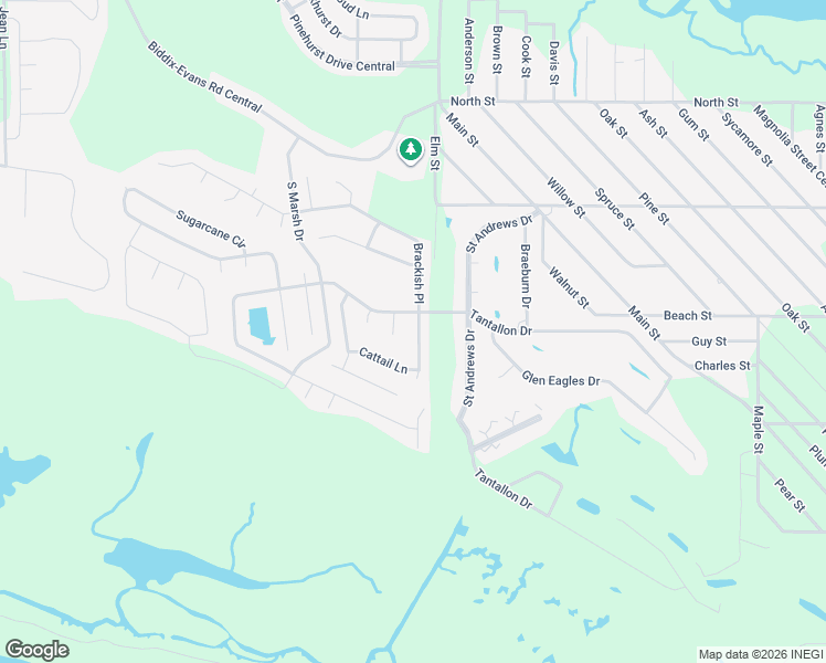 map of restaurants, bars, coffee shops, grocery stores, and more near 133 Brackish Place in Ocean Springs