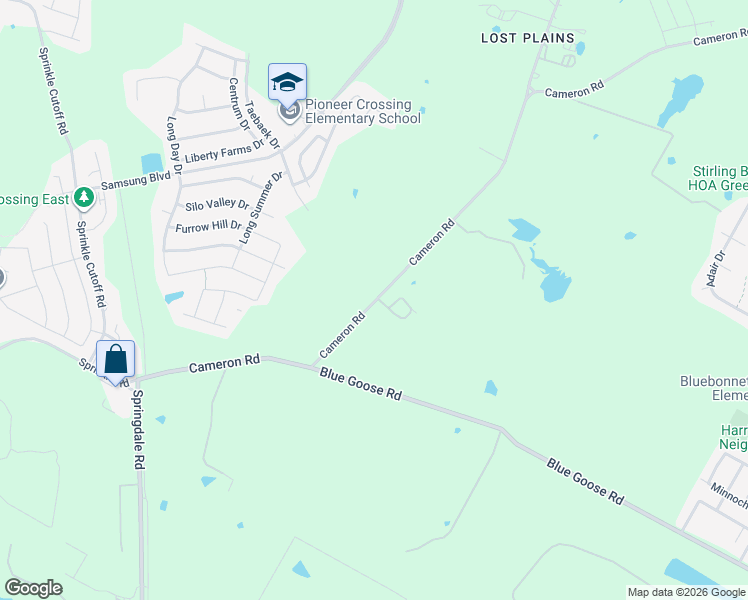map of restaurants, bars, coffee shops, grocery stores, and more near 11114 Cameron Road in Austin