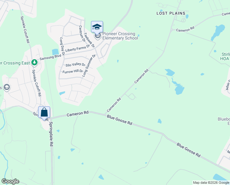 map of restaurants, bars, coffee shops, grocery stores, and more near 11114 Cameron Road in Austin