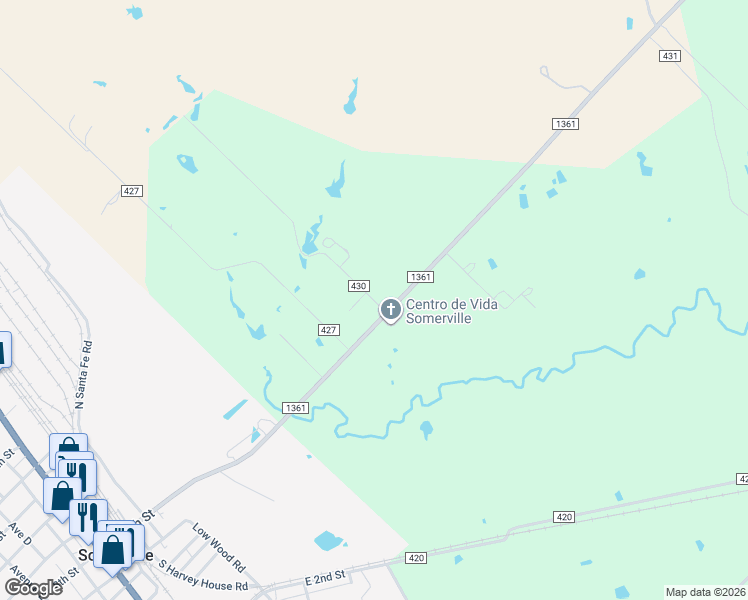map of restaurants, bars, coffee shops, grocery stores, and more near 140 County Road 430 in Somerville