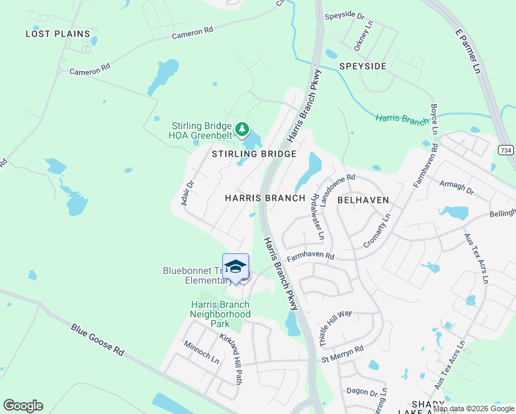 map of restaurants, bars, coffee shops, grocery stores, and more near 6113 Magnus Street in Austin