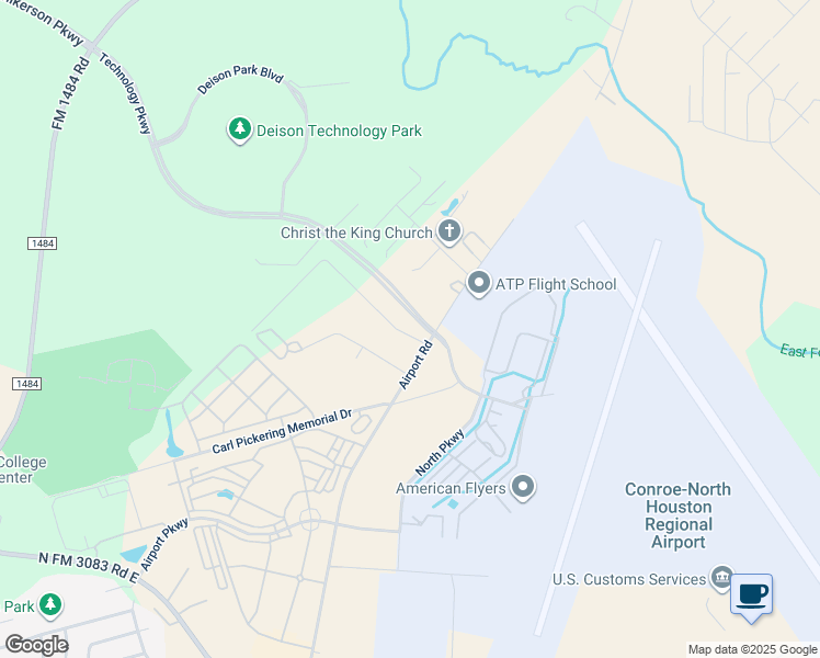 map of restaurants, bars, coffee shops, grocery stores, and more near 10035 Sterling Place Drive in Conroe