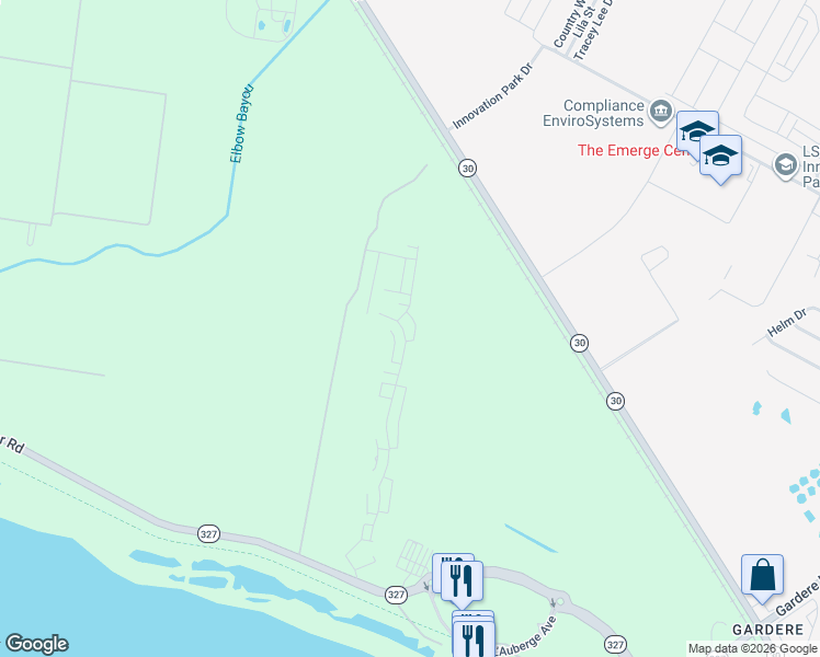 map of restaurants, bars, coffee shops, grocery stores, and more near 2844 Pointe-Marie Drive in Baton Rouge