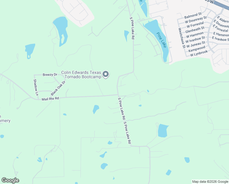 map of restaurants, bars, coffee shops, grocery stores, and more near 17805 Mail Route Road in Montgomery