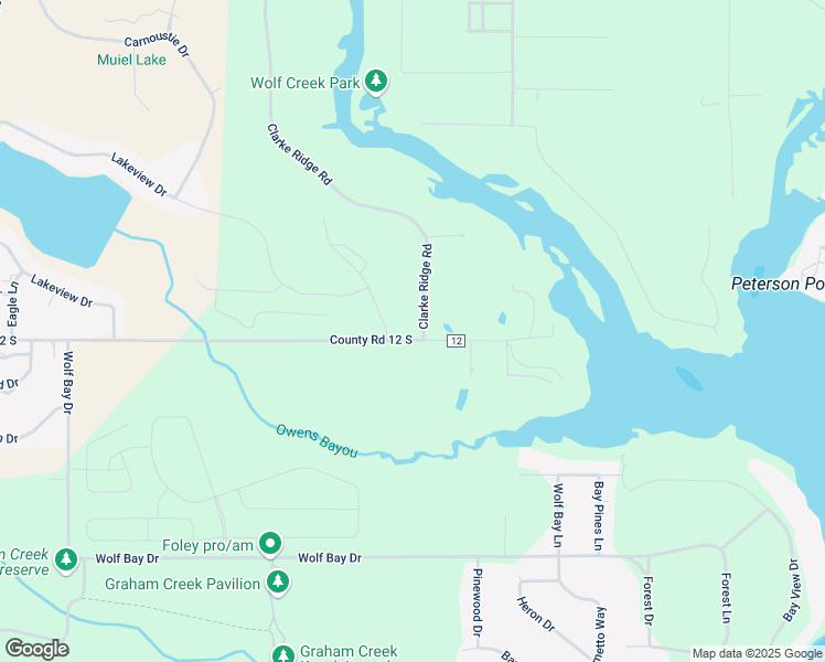 map of restaurants, bars, coffee shops, grocery stores, and more near 23790 Co Road 12 South in Foley