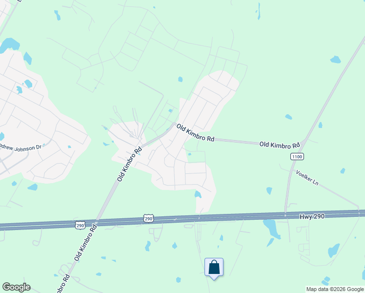 map of restaurants, bars, coffee shops, grocery stores, and more near 13201-13445 Old Kimbro Avenue in Manor