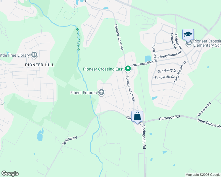 map of restaurants, bars, coffee shops, grocery stores, and more near 2217 Dickinson Terrace in Austin