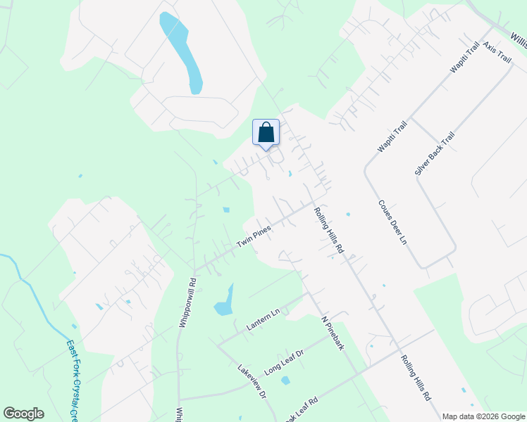 map of restaurants, bars, coffee shops, grocery stores, and more near 12275 Twin Pines in Conroe