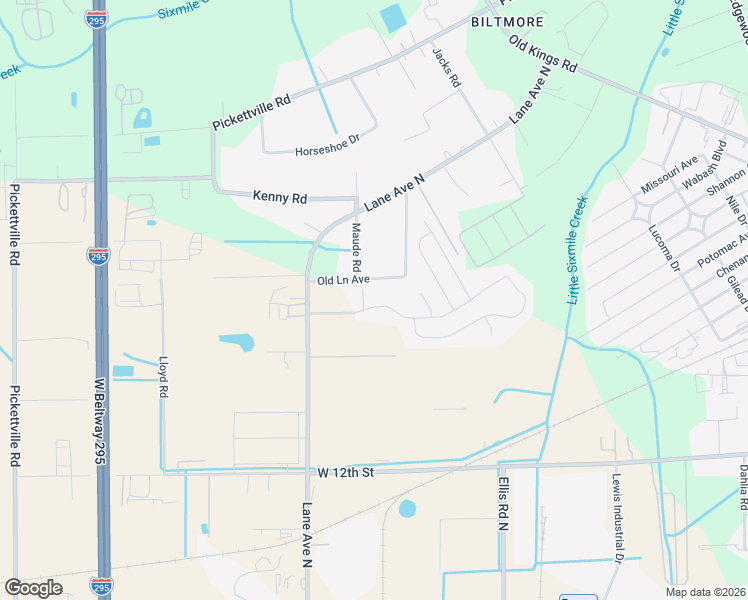 map of restaurants, bars, coffee shops, grocery stores, and more near 5925 Round Table Road in Jacksonville