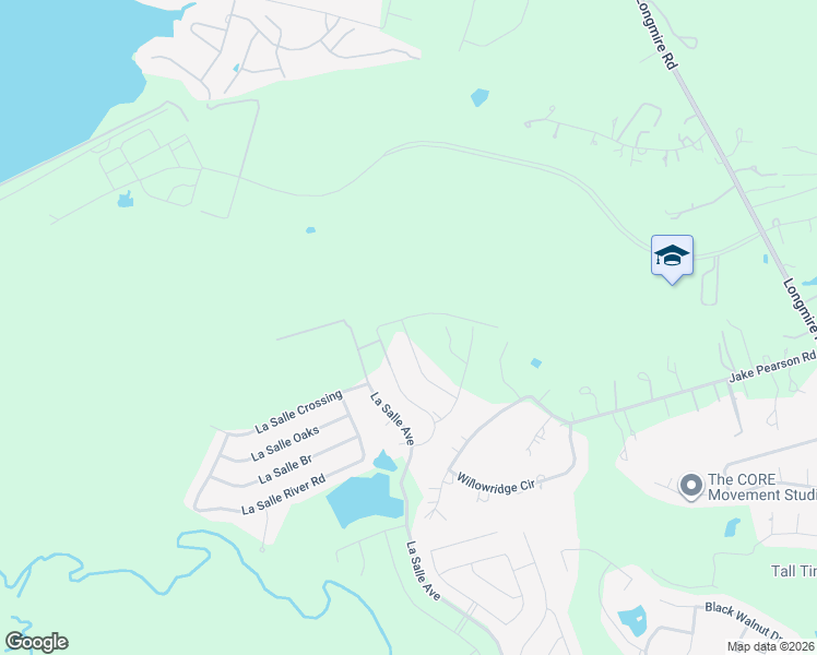 map of restaurants, bars, coffee shops, grocery stores, and more near 2998 La Salle Avenue in Conroe