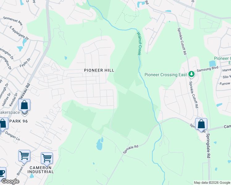 map of restaurants, bars, coffee shops, grocery stores, and more near 10213 Criswell Road in Austin