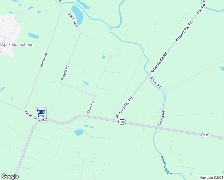 map of restaurants, bars, coffee shops, grocery stores, and more near 198 Catahoula Road in Carencro