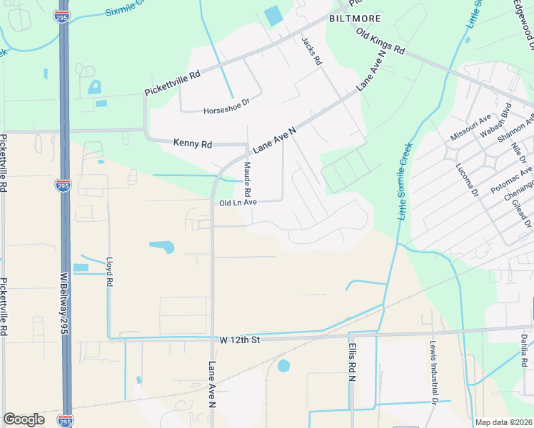 map of restaurants, bars, coffee shops, grocery stores, and more near 5925 Round Table Road in Jacksonville