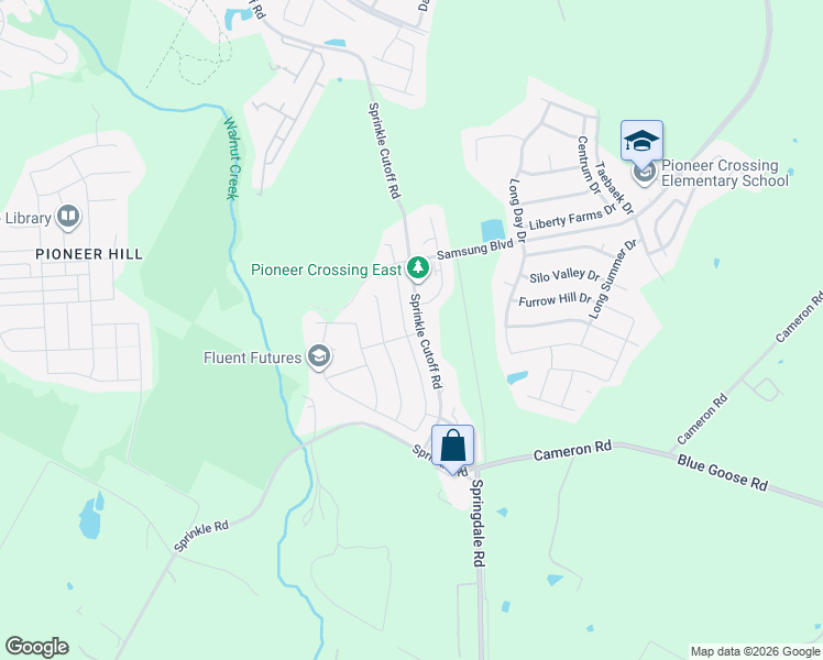 map of restaurants, bars, coffee shops, grocery stores, and more near 3512 Blazeby Drive in Austin