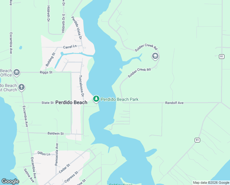 map of restaurants, bars, coffee shops, grocery stores, and more near 9091 Soldier Creek Road in Lillian