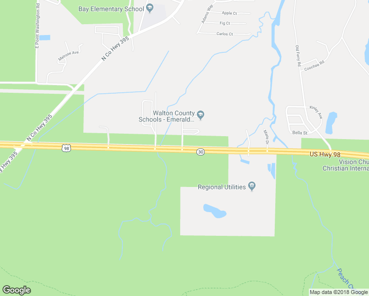 map of restaurants, bars, coffee shops, grocery stores, and more near 3799 Hwy 30 in Walton