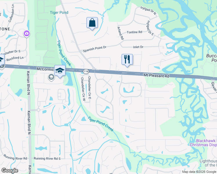 map of restaurants, bars, coffee shops, grocery stores, and more near 13946 Tiffany Pines Circle South in Jacksonville