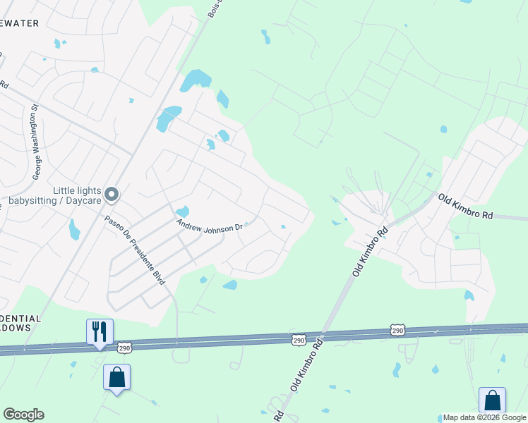 map of restaurants, bars, coffee shops, grocery stores, and more near 19900 Woodrow Wilson Street in Manor