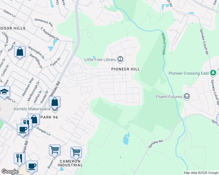 map of restaurants, bars, coffee shops, grocery stores, and more near 2024 Grow Lane in Austin