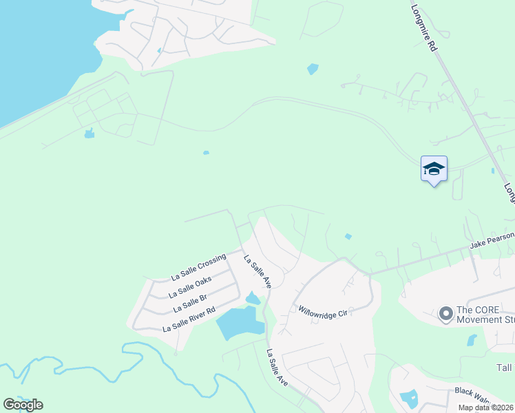 map of restaurants, bars, coffee shops, grocery stores, and more near 2998 La Salle Avenue in Conroe