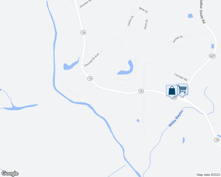 map of restaurants, bars, coffee shops, grocery stores, and more near 19855 Fieldstone Drive in Denham Springs