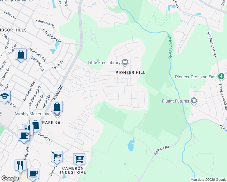 map of restaurants, bars, coffee shops, grocery stores, and more near 2024 Grow Lane in Austin