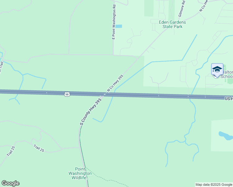 map of restaurants, bars, coffee shops, grocery stores, and more near 2669 Hwy 30 in Walton