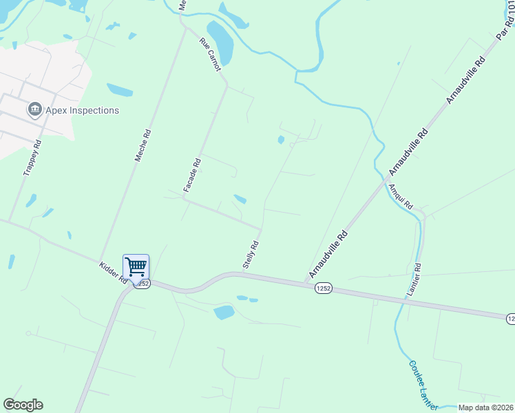 map of restaurants, bars, coffee shops, grocery stores, and more near 217 Stelly Road in Carencro