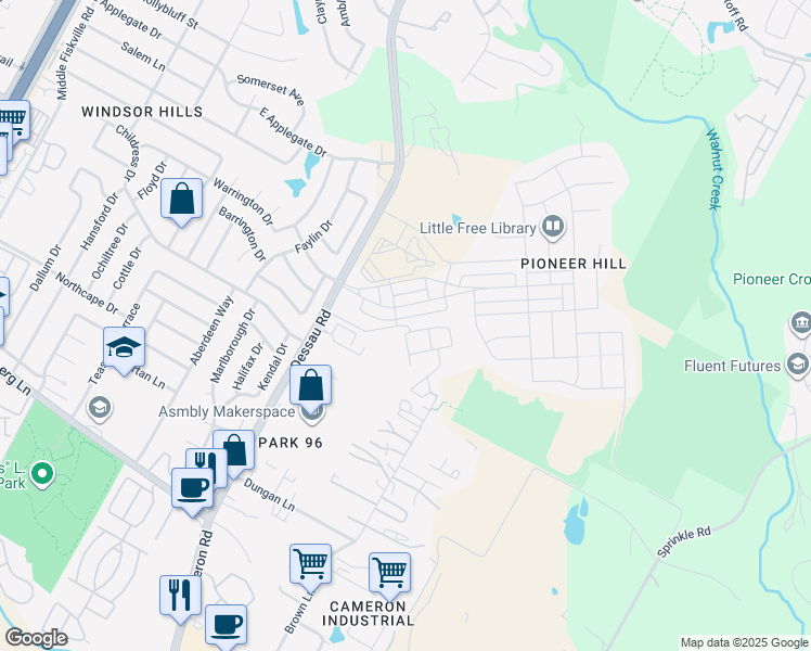 map of restaurants, bars, coffee shops, grocery stores, and more near 1904 Arborside Drive in Austin