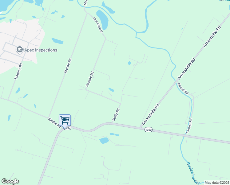 map of restaurants, bars, coffee shops, grocery stores, and more near 217 Stelly Road in Carencro