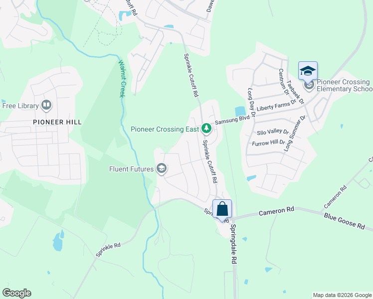 map of restaurants, bars, coffee shops, grocery stores, and more near 10809 Gonzales Ranger Pass in Austin