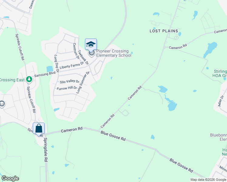 map of restaurants, bars, coffee shops, grocery stores, and more near 11216 Cameron Road in Austin