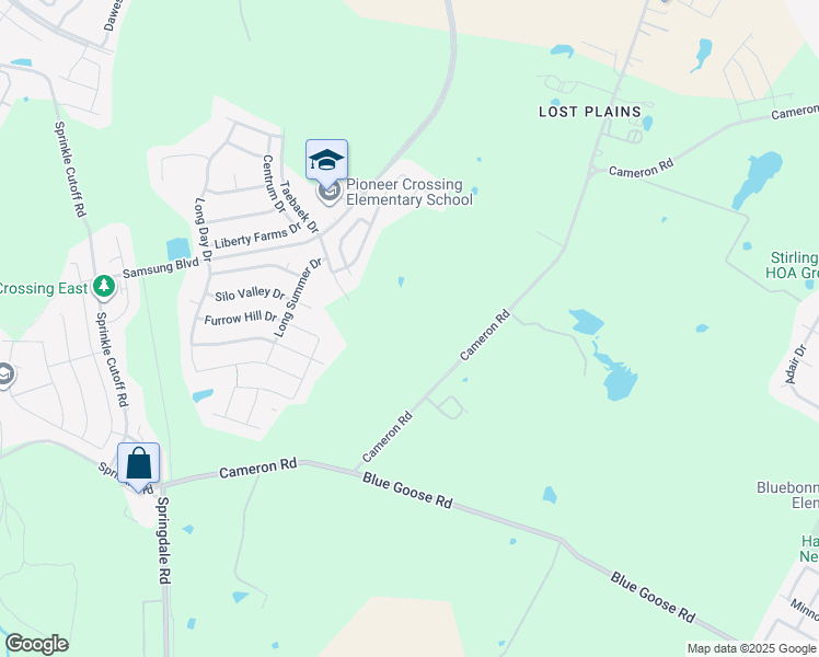 map of restaurants, bars, coffee shops, grocery stores, and more near 11216 Cameron Road in Austin