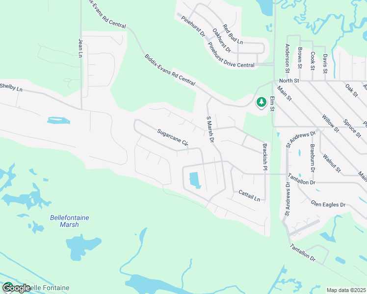 map of restaurants, bars, coffee shops, grocery stores, and more near 6537 Sugarcane Circle in Ocean Springs