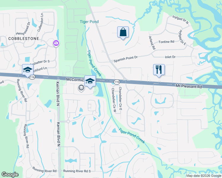 map of restaurants, bars, coffee shops, grocery stores, and more near 13758 Glass Crystal Court in Jacksonville