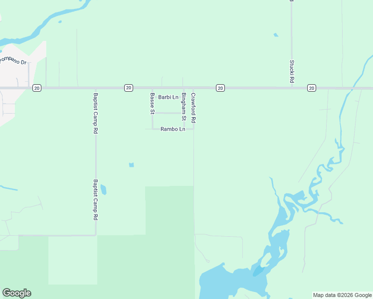 map of restaurants, bars, coffee shops, grocery stores, and more near 9201 Crawford Road in Elberta